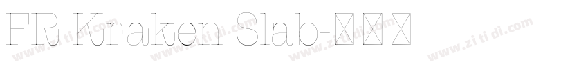 FR Kraken Slab字体转换